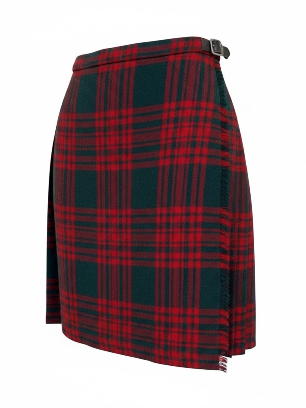 Red & Black Tartan Plaid Mini Skirt – A‑Line – Classic Preppy Style – Women XS